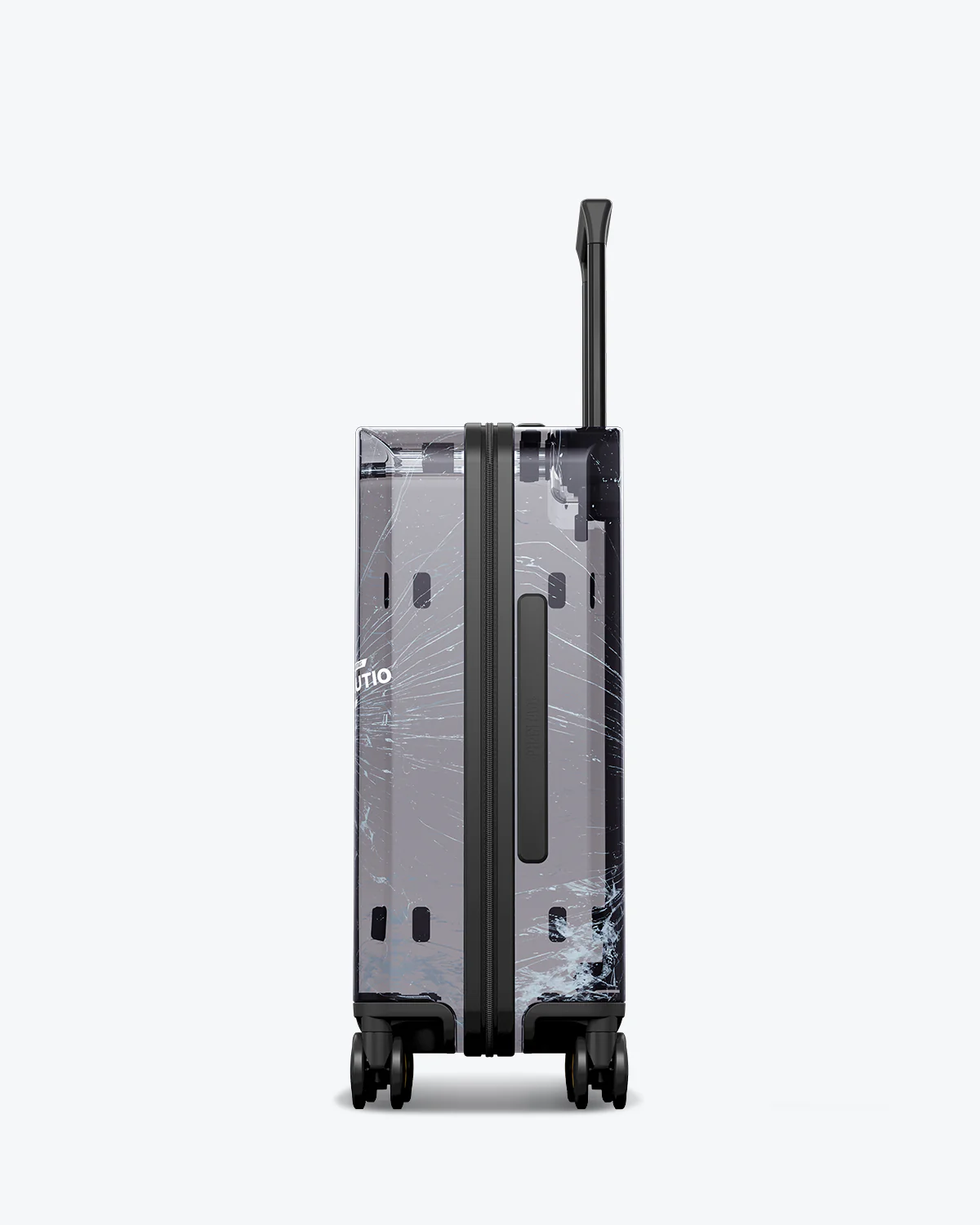 Eco Transparent Carry-On Luggage 20" Black (Only available in EU) - Image 4