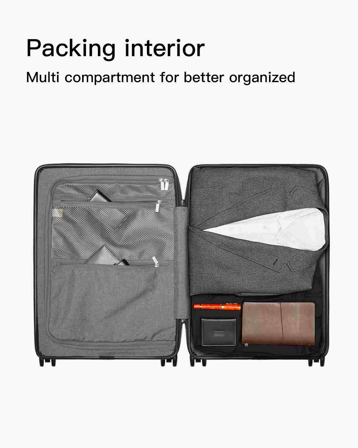 Carry-on with Laptop Pocket Luggage Set - Image 19